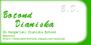 botond dianiska business card